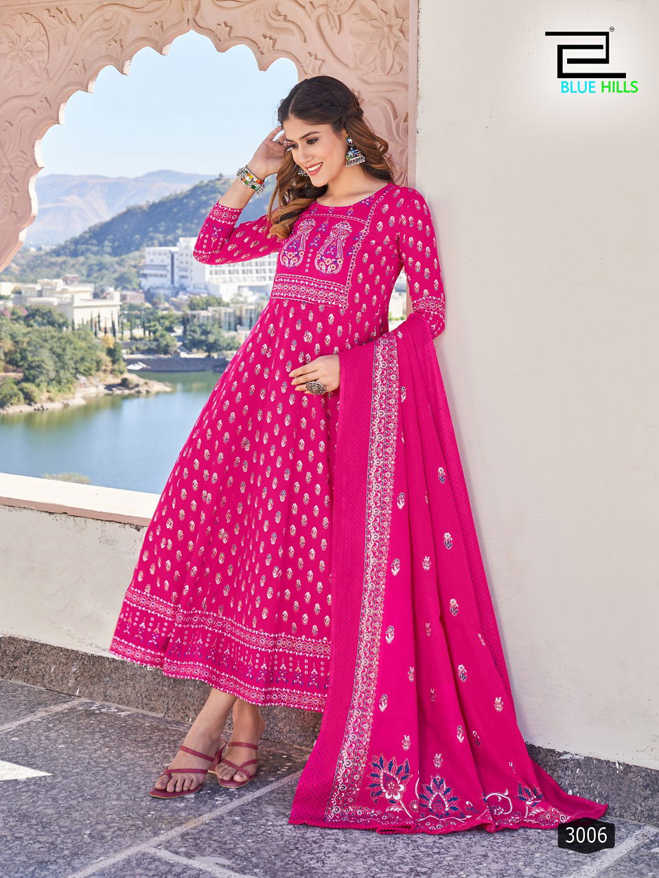 Blue Hills Senorita Vol 3 Heavy Festive Wear Wholesale Printed Kurtis With Dupatta Catalog